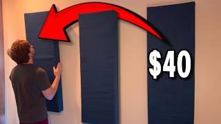 I Built DIY Sound Panels for my Home Studio