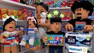 WE HAVE TO PREPARE FOR A HURRICANE!!! *SHOPPING AT WALMART!!* | Bloxburg Family Roleplay