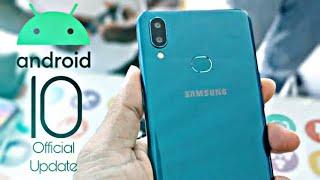 Samsung Galaxy A10s Official Android 10 Update