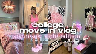 COLLEGE MOVE IN DAY + APARTMENT TOUR VLG | Kennesaw State