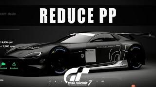 Gran Turismo 7 how to reduce PP - Lower a car's Performance Points