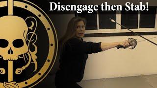 Rapier Champion Teaches how to Disengage & Stab!