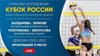 Проигравший 13 место: Болдырева / Брикнер VS Плотникова / Белоусова | Обнинск - 21.02.2020