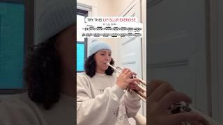 Try this lip slur exercise in your next practice session #trumpet #trumpetpractice #trumpetlessons