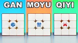 Which is The BEST 3x3 Brand? (GAN vs MoYu vs QiYi)