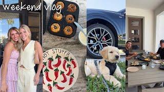 WEEKEND VLOG: home workout, photoshoot, brunch with the girls + time with friends