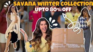 Huge SAVANA WINTER Wear Haul | Upto 80% Off | Try - On Included | Super Style Tips