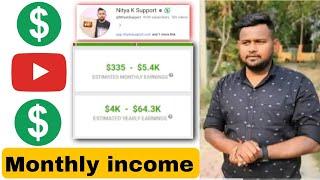 Nitya K Support YouTube Channel Earning | YouTube Income with Proof