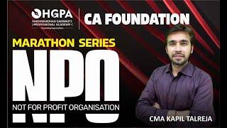 CA FOUNDATION NPO | CA FOUNDATION MARATHON SERIES | ADVANCED QUESTIONS BY KAPIL TALREJA | HGPA