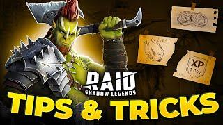 Raid Shadow Legends Tips  ALL Tips and Tricks  Beginner Guide 2025