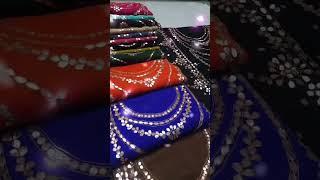 Soft chiffon press gotta work shirt dupatta 2 piece dress  03336460903