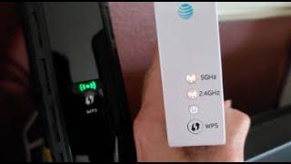 ASMR Fix AT&T AirTies 4920 WiFi Extender Flashing RED or GREEN LED Not Sync with BGW210 Router!