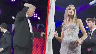 Kai Trump Copies Grandpa Donald Trump's DANCE MOVES at Inauguration Ball