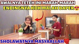 PRANK SHOLAWAT !!! CEWEK INI AWALNYA MARAH MARAH EMDINGNYA MALAH BAPER 