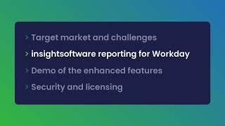 Introducing insightsoftware Reporting for Workday