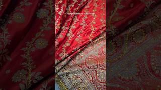  Bridal Elegance Redefined | Red Banarasi Saree with Handstone Work | Resham Peharavas ️️