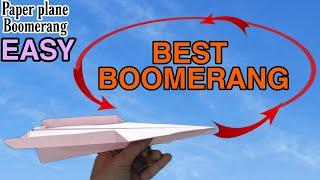 HOW TO MAKE A BOOMERANG PLANE OUT OF PAPER IN JUST 5 MINUTES | Anti stress at home