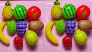 Cutting Fruit, Apple, Strowberry, Grape, Starfruit ASMR