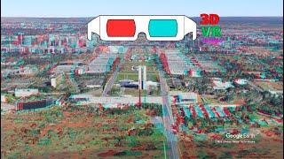 Brazil Brasília, Three Powers Plaza ANAGLYPH, RED/CYAN, 3D RED/CYAN 3D, 3D ANAGLYPH, 브라질 적청 입체