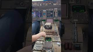 "shorts " BOEING 747 cockpit view of engine start up