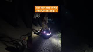 Little Kid Rides Giant RC Car! #funny #rc #rccar #axial #scx6 #halloween