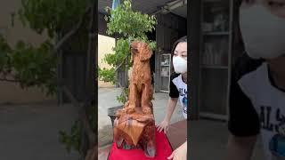 Gái xinh bên tượng gỗ VIP #dogogiagoc #dogodohoan