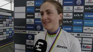 Grace Brown - Interview at the finish - World Championships ITT (Zürich) 2024