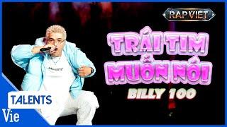 Billy 100 mang hệ điều hành cute đi flow cực mượt với TRÁI TIM MUỐN NÓI | Rap Việt Live Stage