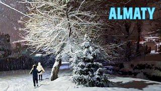Терренкур. Новогодняя ночь 2023. Снег. Прогулка. Малая Алматинка. Алматы - 1 Minute Story NS