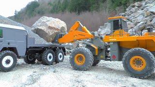  Can This Giant Loader Move That Massive Rock? | Insane RC Test You Need to See! 