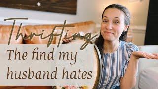 Big ol' THRIFT HAUL | home decor + AMAZING gold frames + a piece my husband hates