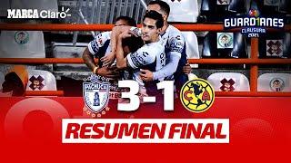 Pachuca [3-1]  América | Resumen Final | Liga MX | Clausura 2021 | Cuartos de Final IDA