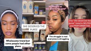 People React To The She Deserved Purse Trend Reupload