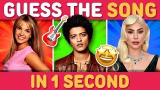 GUESS THE HIT SONG IN 1 SECOND ⏲️  | Song Quiz