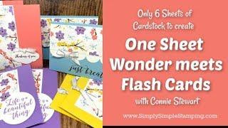 One Sheet Wonder meets Flash Cards!