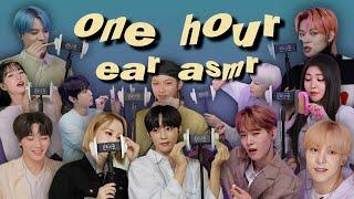 kpop idols doing ear scratching, tapping, massage, and cleaning asmr (one hour)