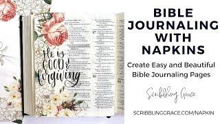 Bible Journaling With Napkins