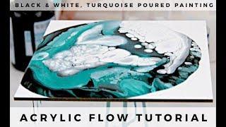 Pour Painting: Dirty Pour Method Using Silicone Oil and Basic Acrylic Paint on Masonite