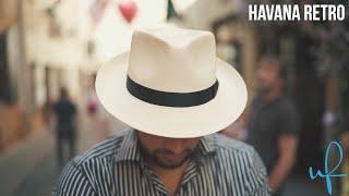 Ultrafino Havana Retro Classic Straw Panama Fedora Hat