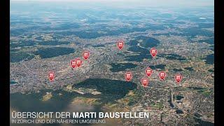 Baustellen Zürich 2020 - 2021 | Marti AG, Bauunternehmung