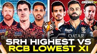 VIRAT KOHLI 100 in IPL  HIGHEST vs LOWEST XI  - Cricket 24