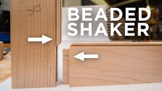 Beaded shaker cabinet door with a JACK MITER