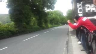 isle of man TT wheelie past sulby pub 2012