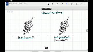 Ph10 Mechanik: Motorrad in der Kurve (Zentrifugal und Zentripetal)