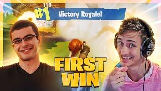 Fortnite Streamers FIRST EVER WIN On Fortnite Battle Royale! (Ninja, Nick Eh 30, Myth & More)