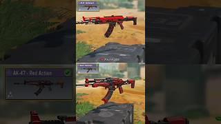 FREE vs Paid AK47 Red Action in CODM...