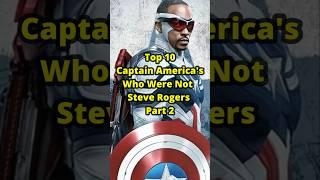 Top 10 Captain Americas Who Were Not Steve Rogers Part 2 #marvel #captainamerica #shorts