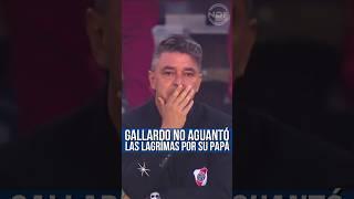 Marcelo Gallardo no aguanto las lágrimas al recordar a su papá en la cancha de River Plate 