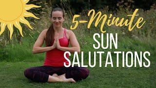 5 Minute Sun Salutation - Quick Flexibility Yoga Warm Up!