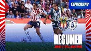  RESUMEN Y GOLES: Chivas Femenil 3-3 Pachuca  | Jornada 11 Apertura 2024